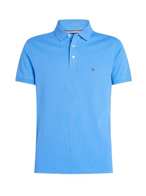 Polo uomo azzurra in cotone Tommy Hilfiger | MW0MW17771C30